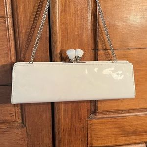 ALDO White Patent Leather Clutch